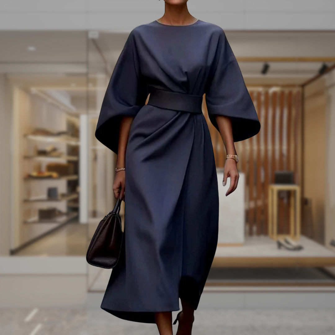 Women’s Belted Wrap Midi Dress | Haylie