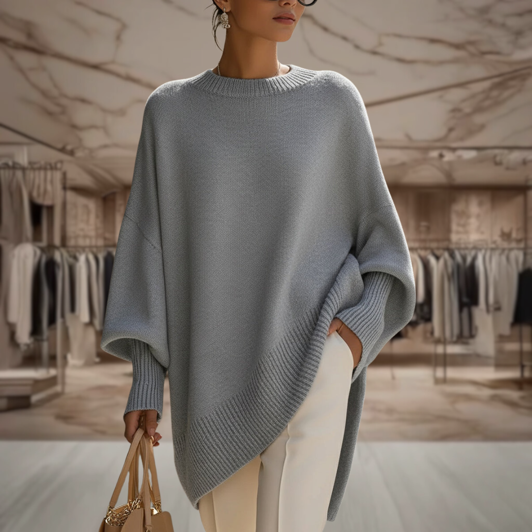 Women's Oversized Poncho Sweater | Tessa