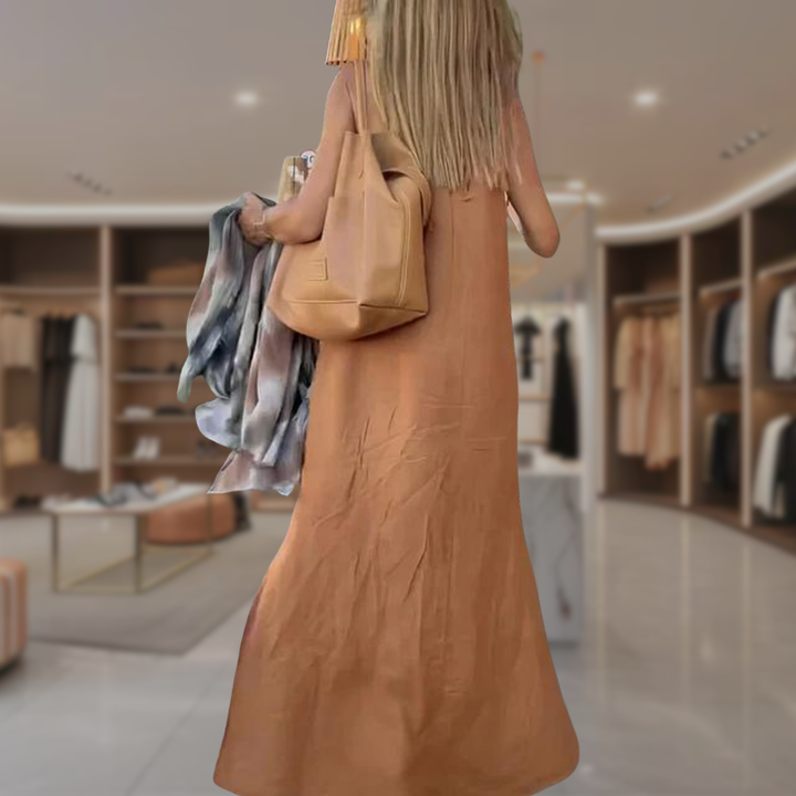 Women’s Halter A Line Maxi Summer Dress | Lilah