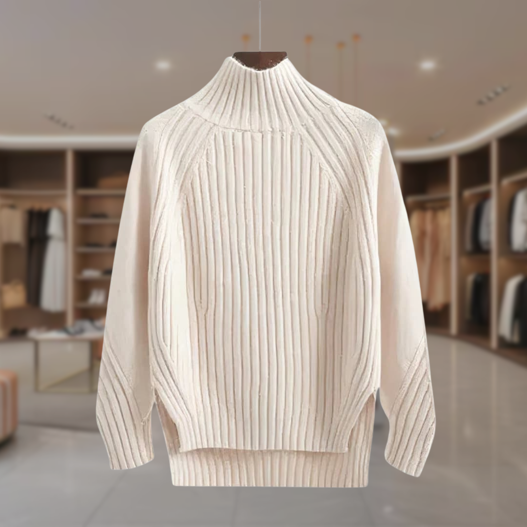 Women’s Mock Neck Pullover Sweater | Maia