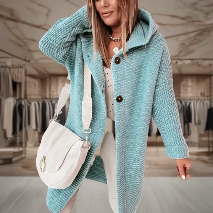 Women’s Hooded Wool Duster Coat | Alina