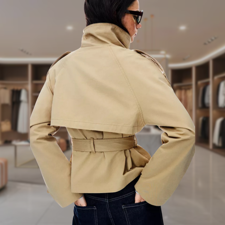 Women’s Double Breasted Trench Coat Jacket | Ciara