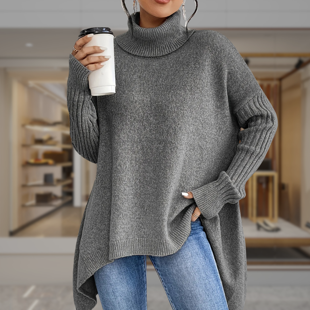 Women’s Oversized Turtleneck Pullover Sweater | Vivian