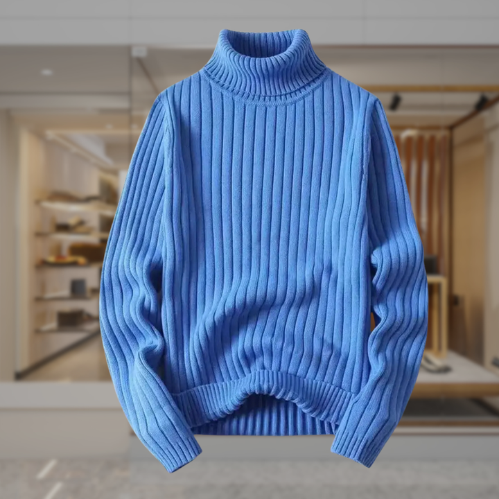 Women's Oversized Turtleneck Knit Sweater | Krystal