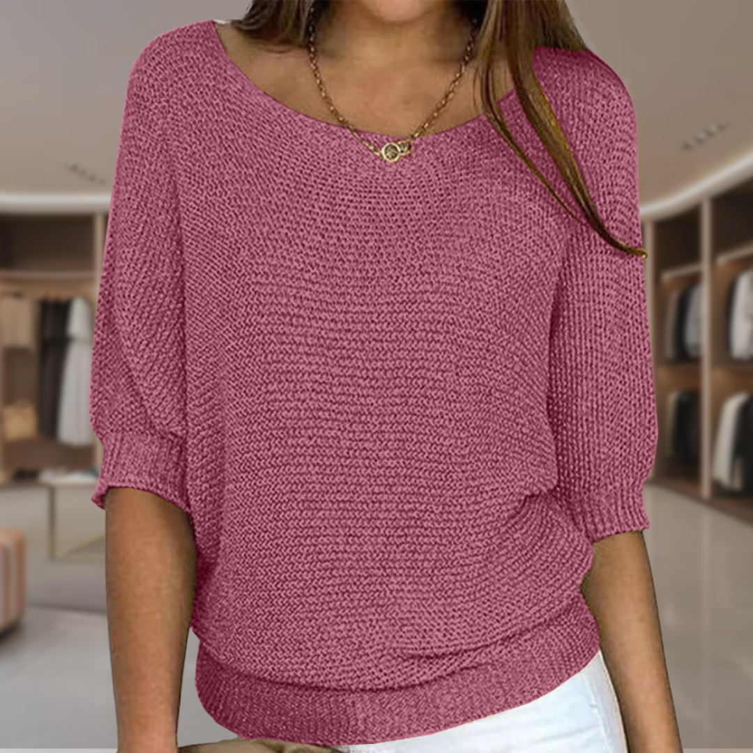 Women’s Short Sleeve Pullover Sweater | Amara