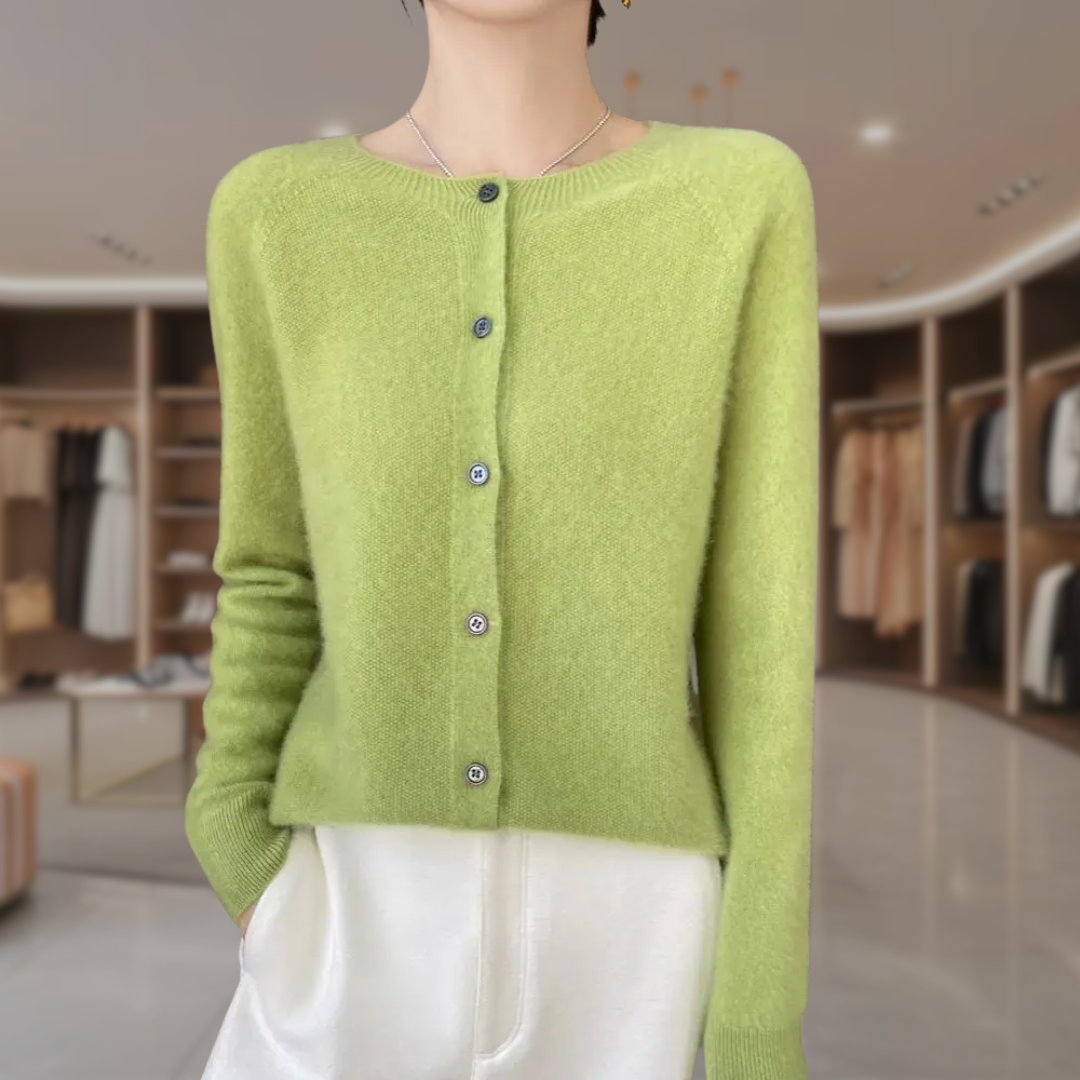 Women's Button Up Cropped Cardigan Sweater | Paityn