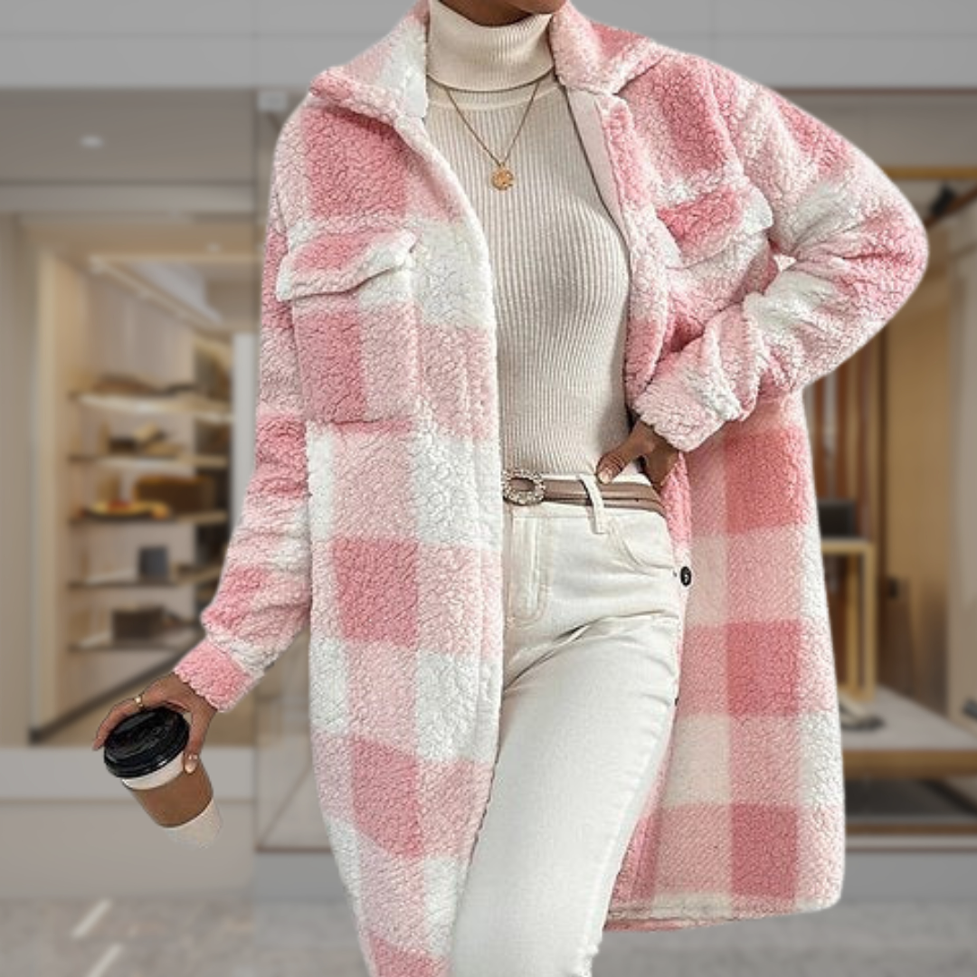 Women’s Sherpa Lined Checkered Jacket | Taniya