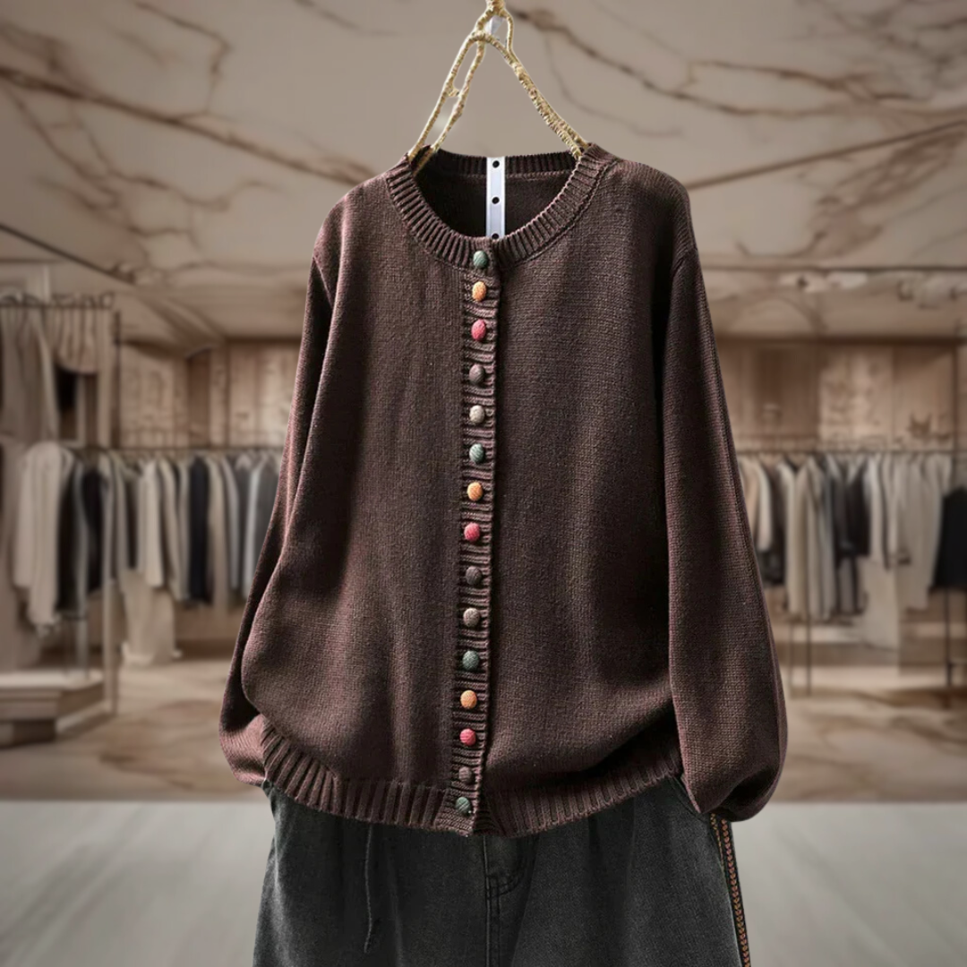 Women's Oversized Button Up Cardigan Sweater | Natalie