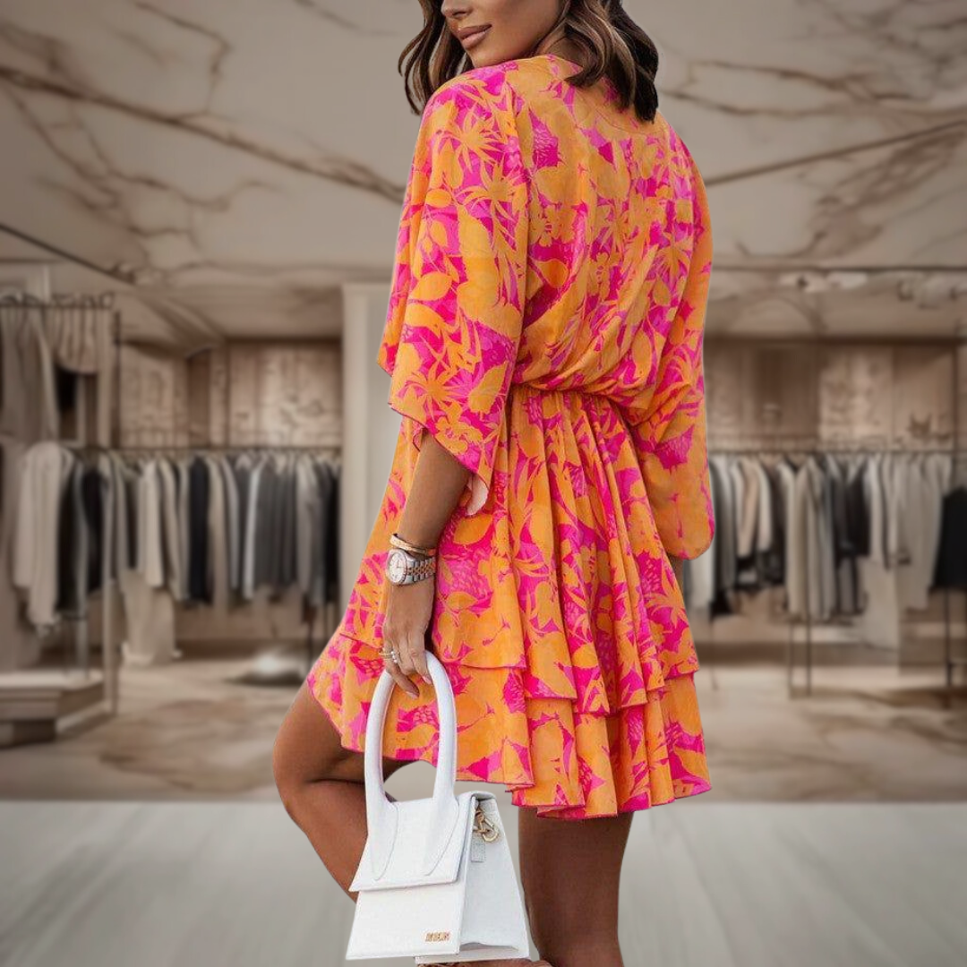 Women’s Floral Wrap Mini Dress | Laura