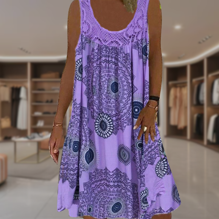 Women's Boho Casual Midi Dress | Maggie