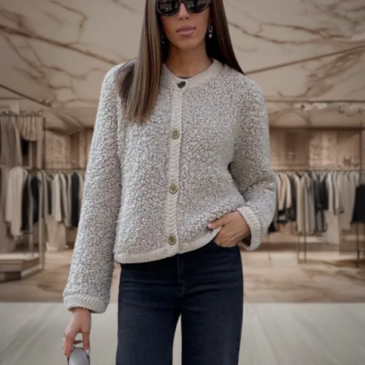 Women’s Oversized Sweater Cardigan Button Up | Jada