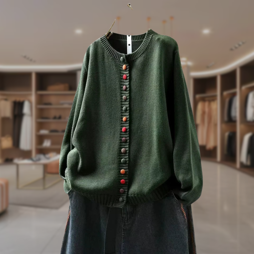 Women's Oversized Button Up Cardigan Sweater | Natalie