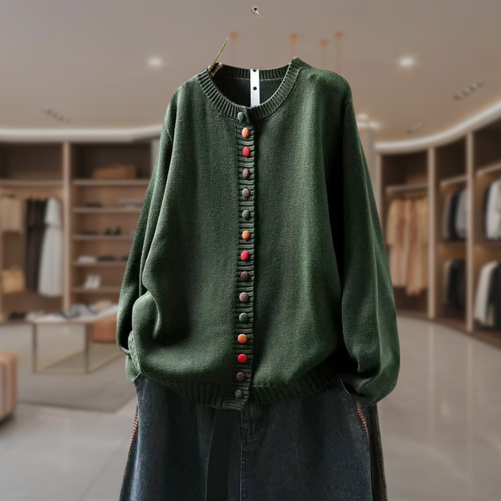 Women's Oversized Button Up Cardigan Sweater | Natalie