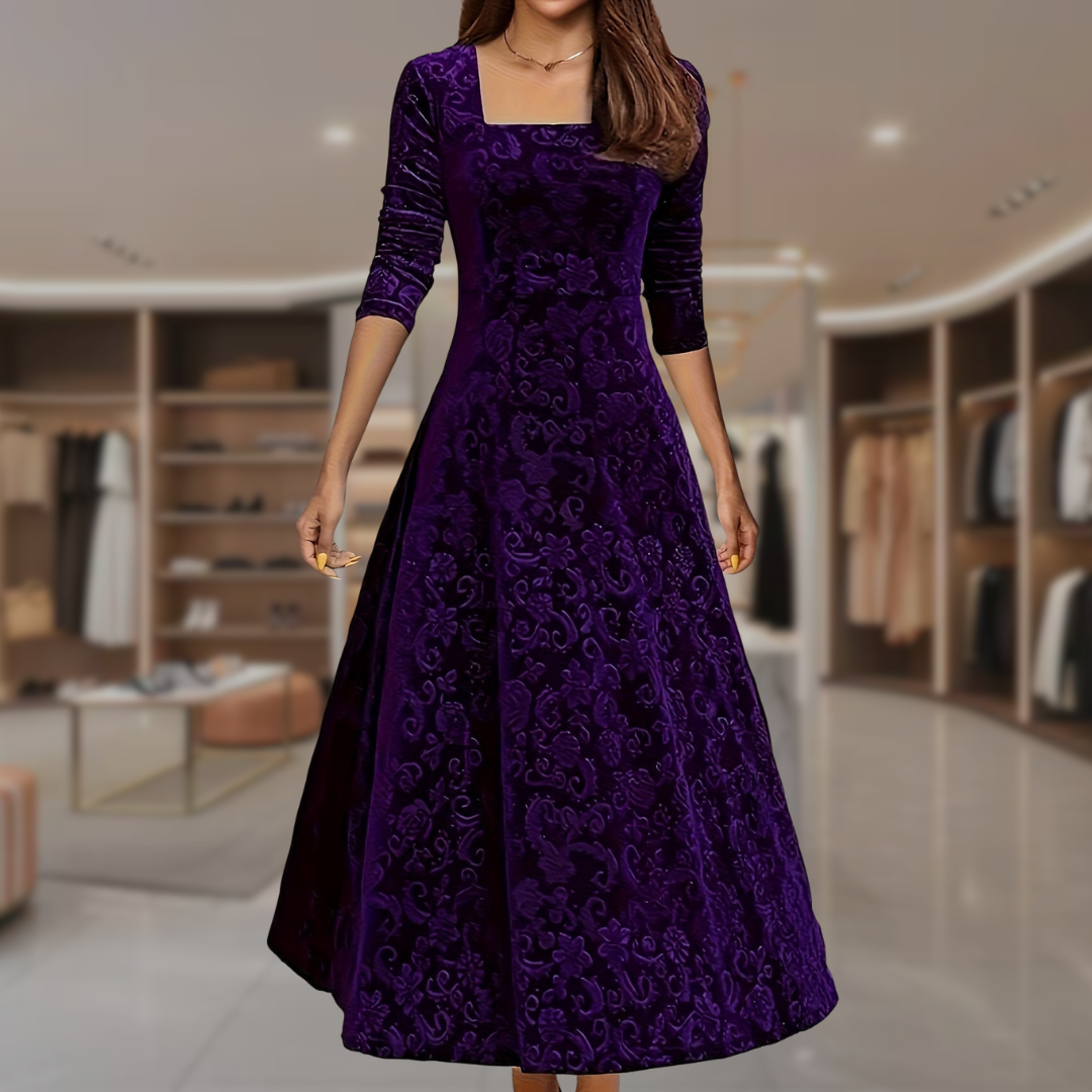 Women’s Fit and Flare Midi Dress | Kaitlyn