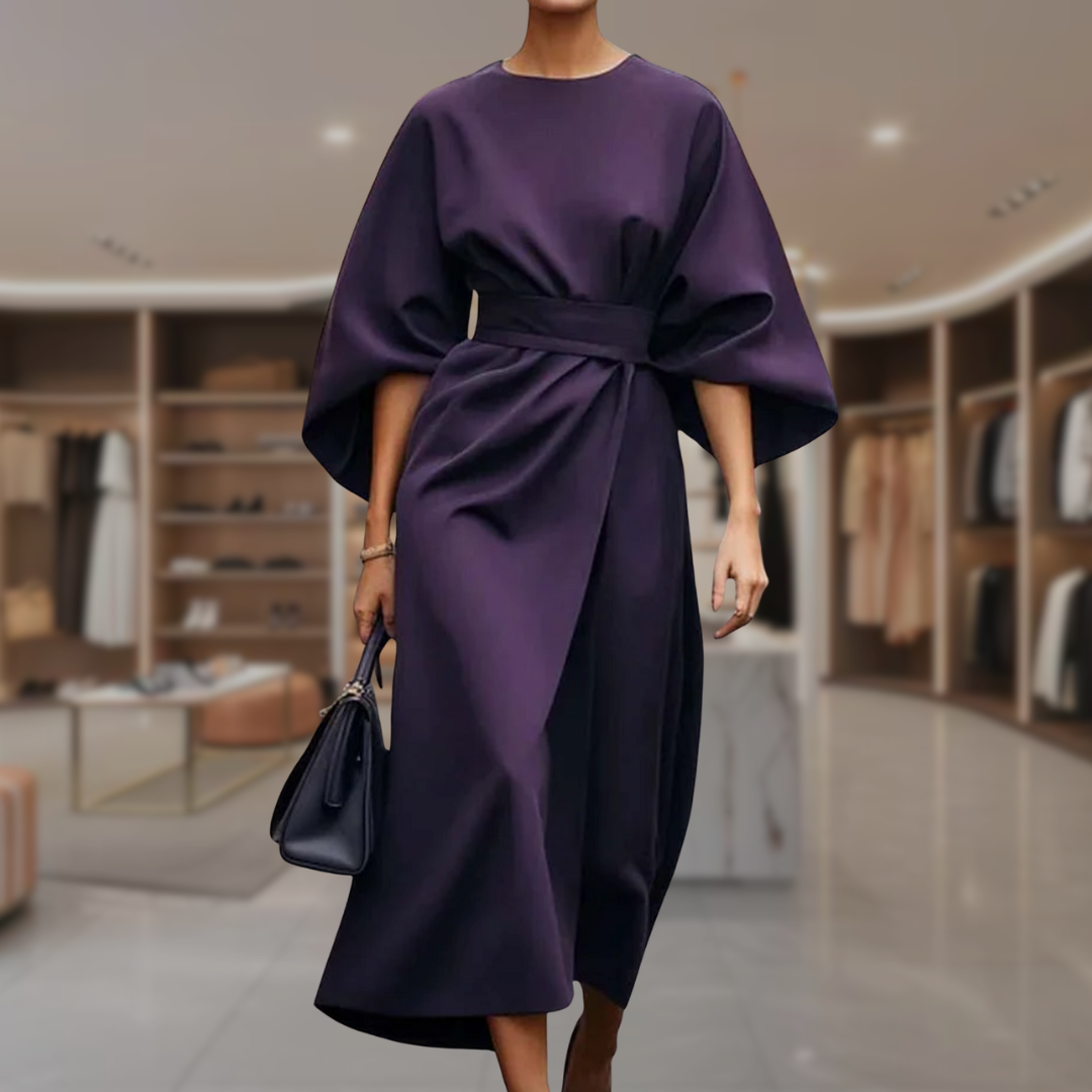 Women’s Belted Wrap Midi Dress | Haylie