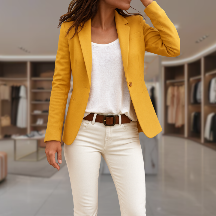 Women’s Tailored Single Button Blazer | Abby