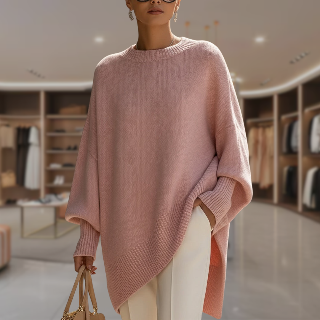 Women's Oversized Poncho Sweater | Tessa