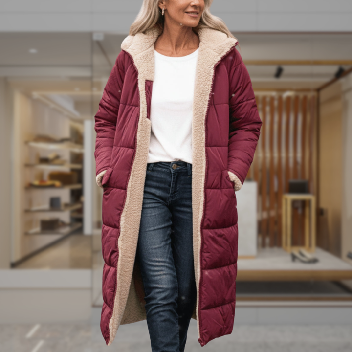 Women's Sherpa Lined Quilted Puffer Jacket | Livia