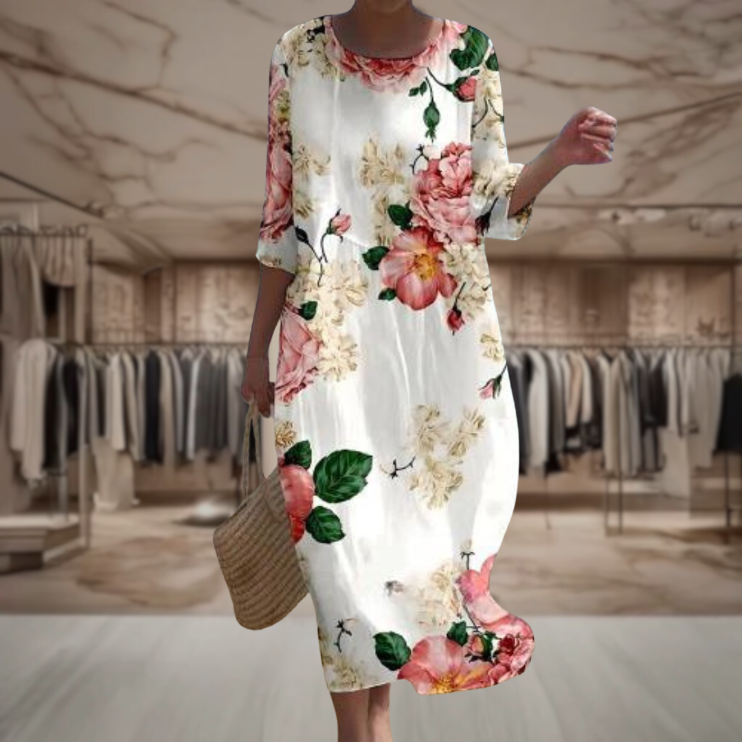 Women's Floral Long Sleeve Maxi Dress | Miah