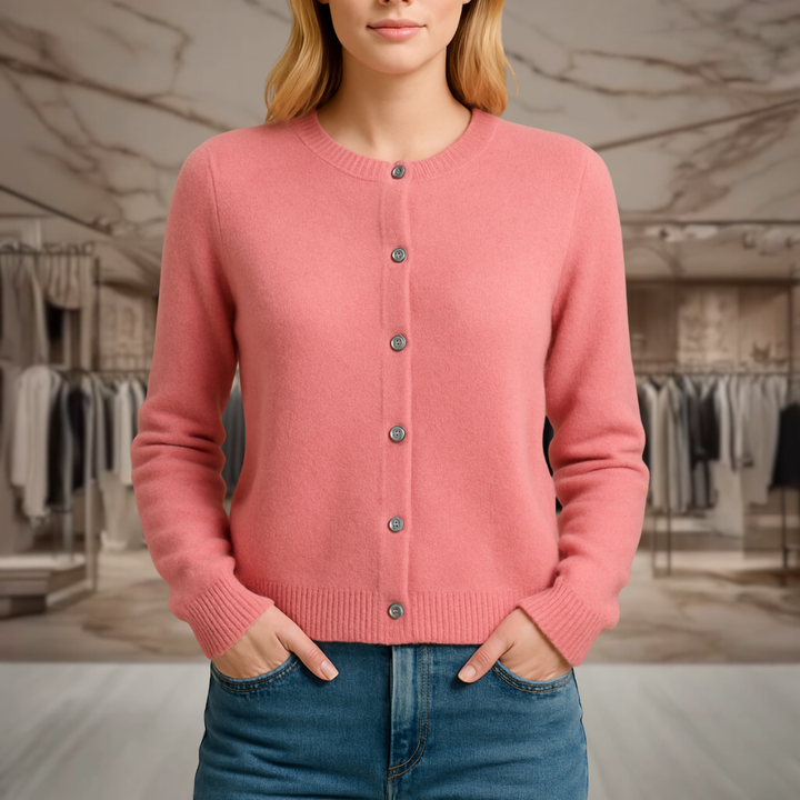 Women’s Cashmere Cardigan Button Up Sweater | Alexa