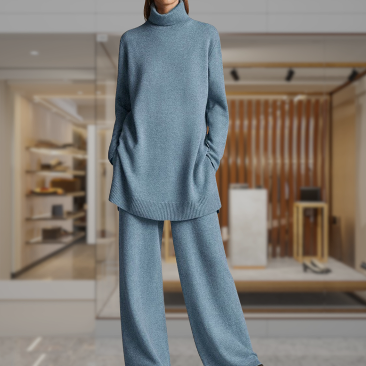 Women’s Oversized Turtleneck Sweater Set | Kayley