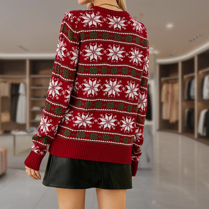 Women’s Fair Isle Christmas Pullover Sweater | Dana