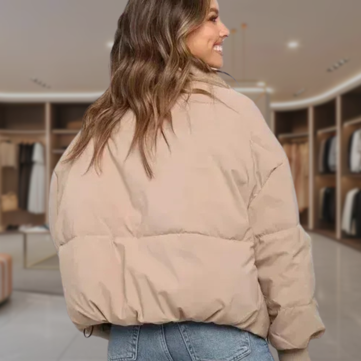 Women’s Cropped Quilted Puffer Jacket | Bria