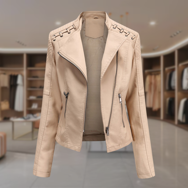 Women's Faux Leather Moto Jacket | Sydnee