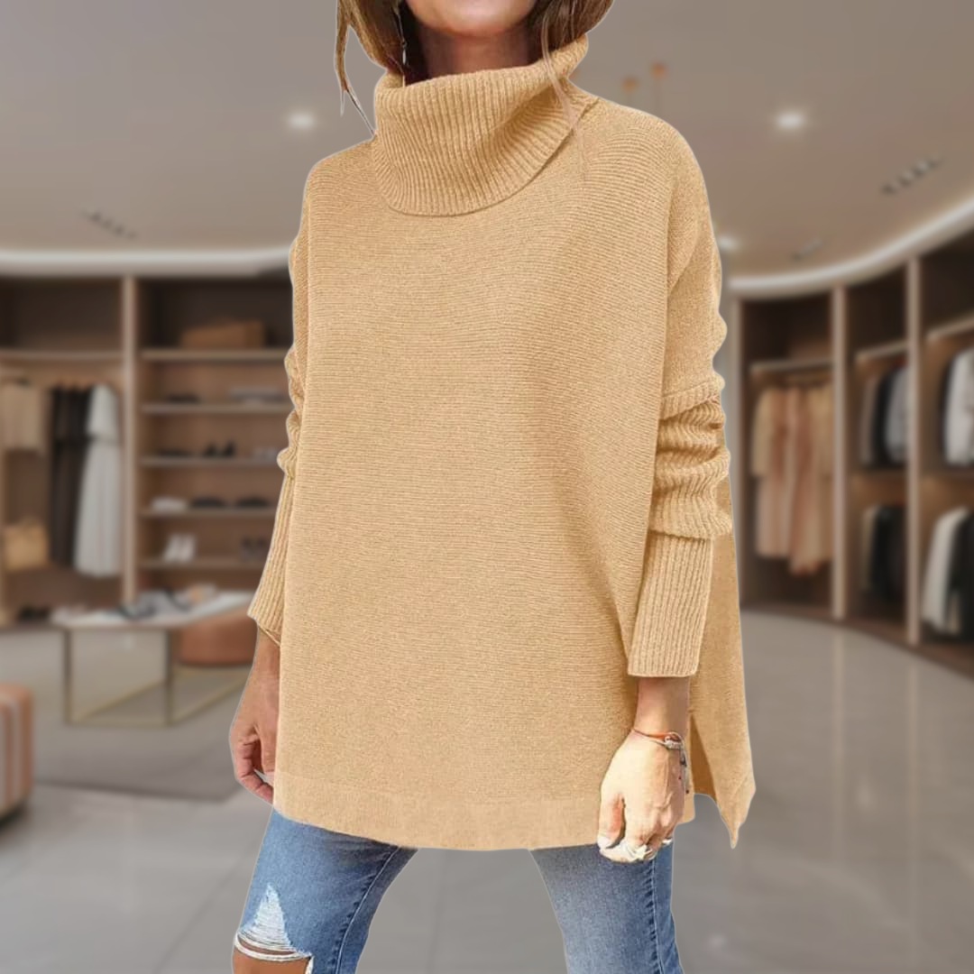 Women’s Oversized Turtleneck Pullover Sweater | Piper