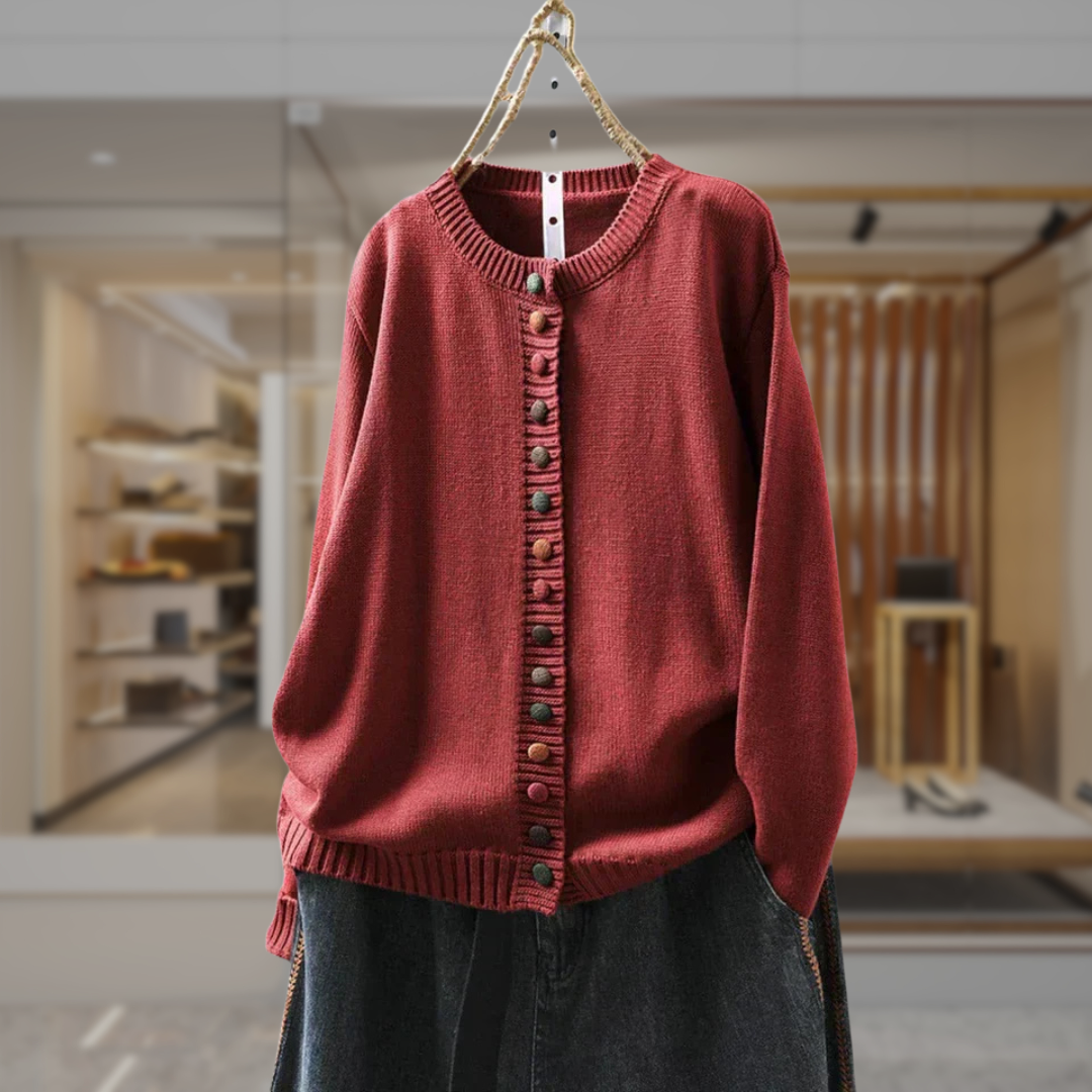 Women's Oversized Button Up Cardigan Sweater | Natalie