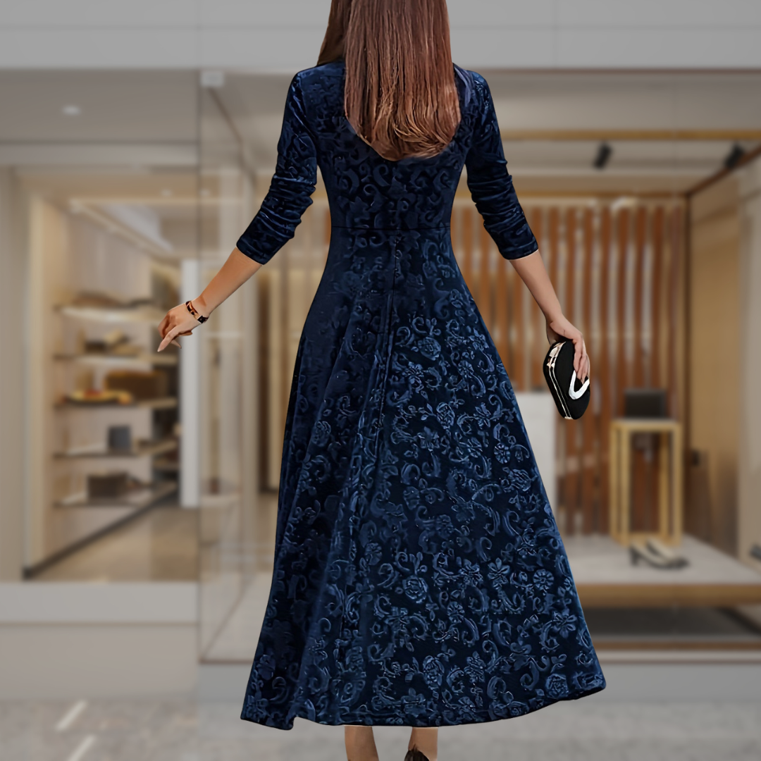 Women’s Fit and Flare Midi Dress | Kaitlyn