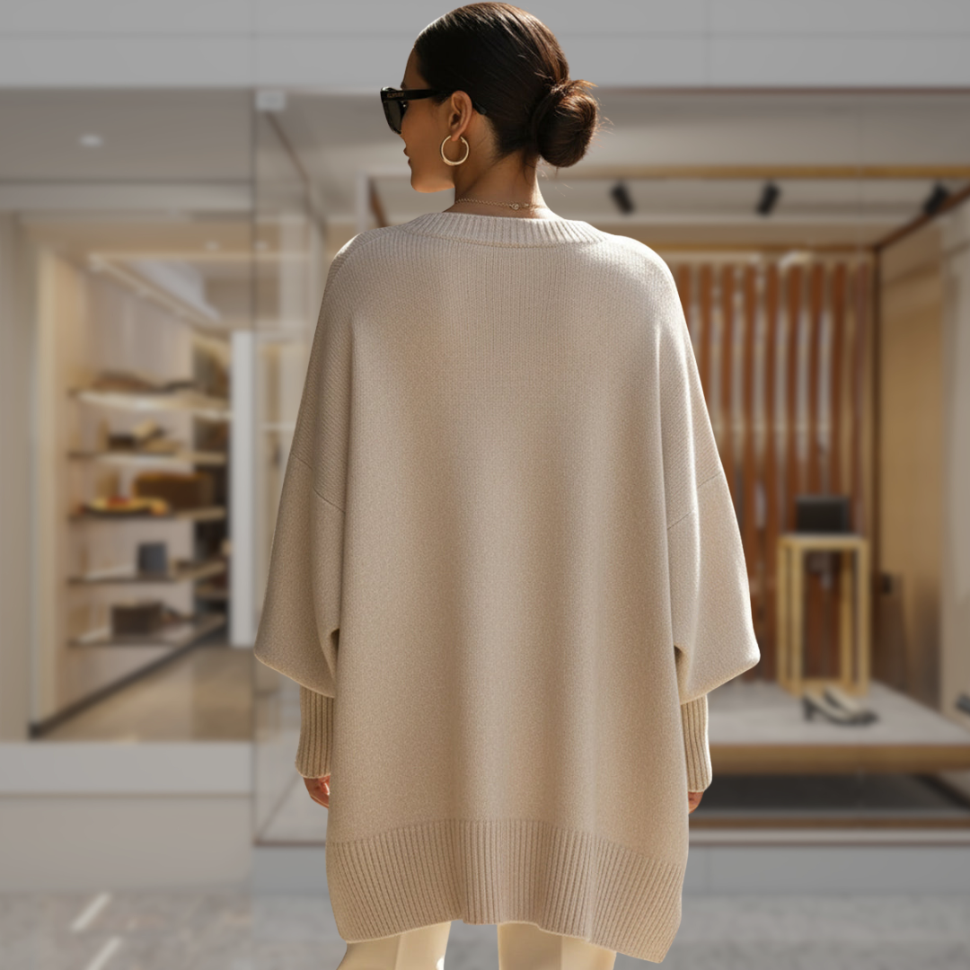 Women's Oversized Poncho Sweater | Tessa