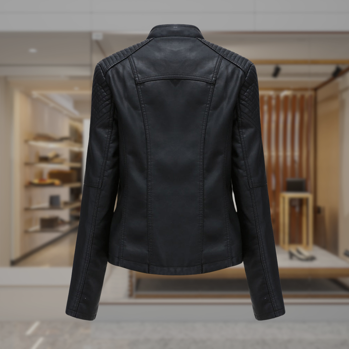 Women's Faux Leather Moto Jacket | Sydnee