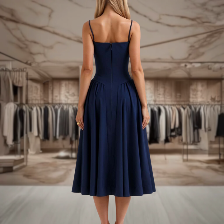 Women’s Fit and Flare Midi Dress | Stacy